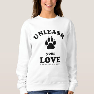 Släpp loss kärlek Antagandebud för Hund T Shirt