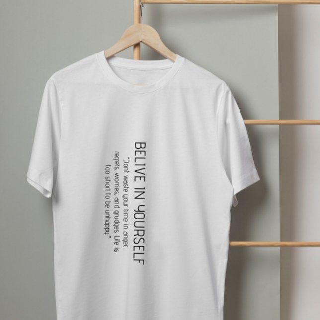 Släpp loss kraften inom: tro på dig själv t shirt (Skapare uppladdad)