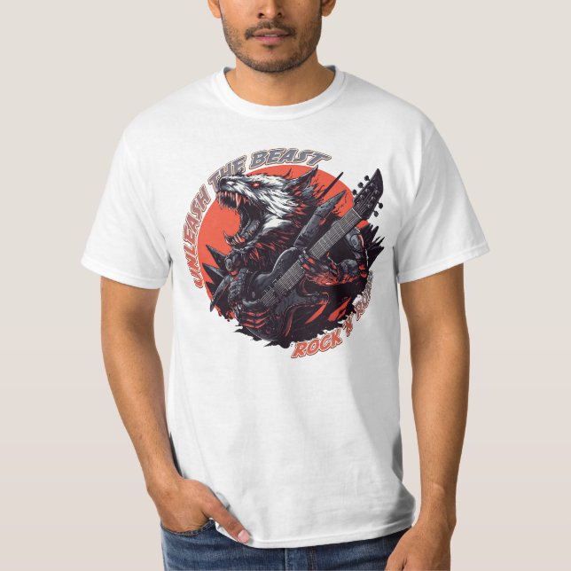 Släpp loss odjuret: Rock ’n’ Roar T Shirt (Framsida)