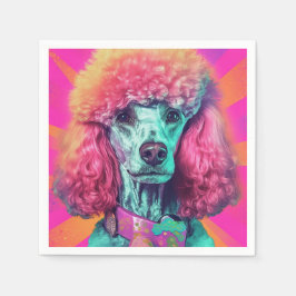 Släpp loss Pudel Cocktail Napkin Pappersservett