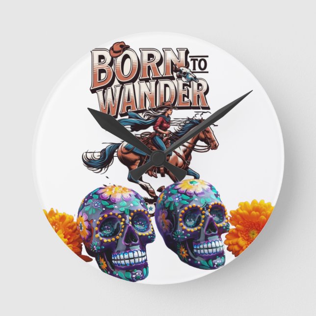 Släpp loss Stilen med väggkonst Rund Klocka (Framsida)