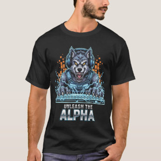 Släpp loss Vargen Alfa Gamer | Cyberpunk Esp T Shirt
