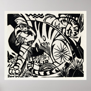 Släpp loss Vilden: Franz Marc Tiger Poster