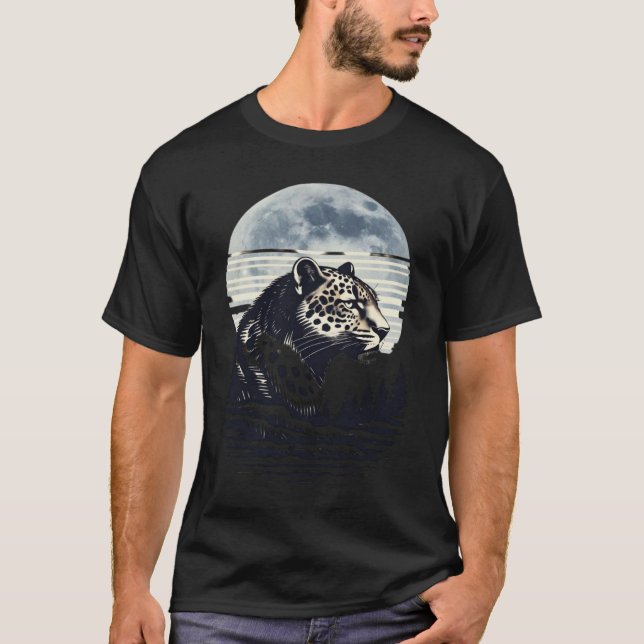 Släpp loss Vilden med den här leoparddesignen T Shirt (Framsida)