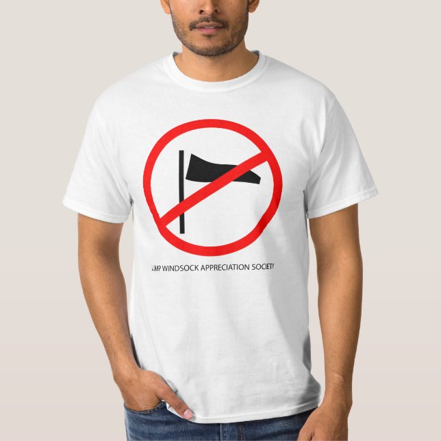 Slapp manar för Windsockgillandesamhälle skjorta Tee Shirt (Framsida)