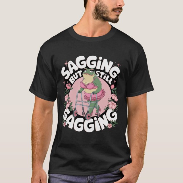 Slapp men fortfarande illamående groda t shirt (Framsida)