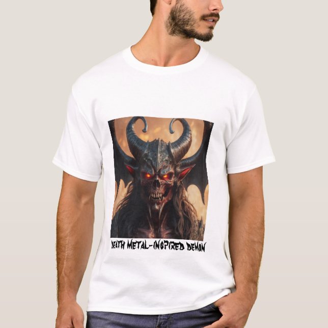 Släpp mörkret med vår demon t shirt (Framsida)