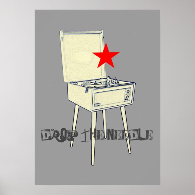 Släpp Nål Retro-Gråttet Poster (Framsidan)