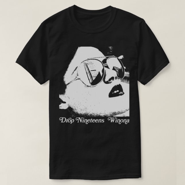 Släpp Nittens Winona 90-talet Shoegaze Fläkt Desig T Shirt (Design framsida)
