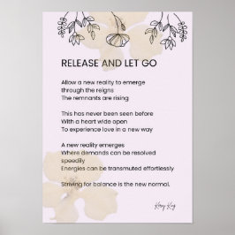 Släpp och släpp - självständig kärlek dikt poesi poster