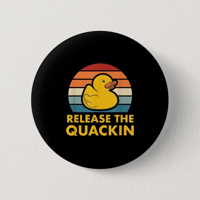 Släpp offerten Rubber Anka Duckling Acc Knapp (Framsida)