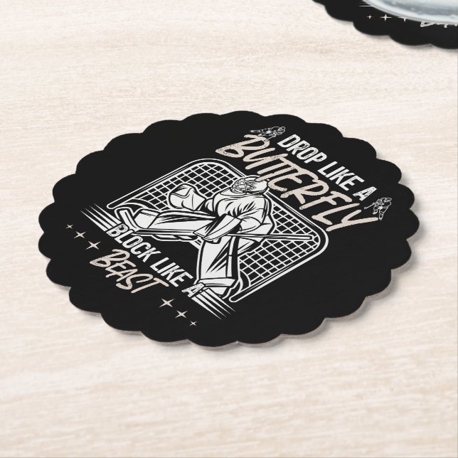 Släpp som ett fjärilblock som en Beast Goalie Underlägg Papper (Vinklad)