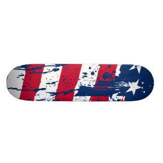 Släpp Stänk Färg America Flagga Old School Skateboard Bräda 18 Cm