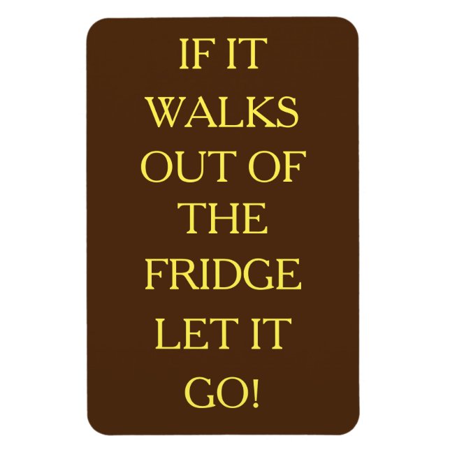 Släpp taget! Flexibel fotomagnet Magnet (Vertikal)