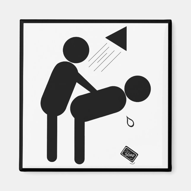 Släpp tvålen magnet (Framsidan)