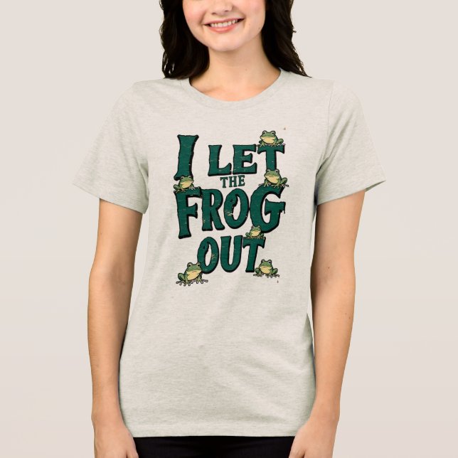 släpp ut grodan t shirt (Framsida)
