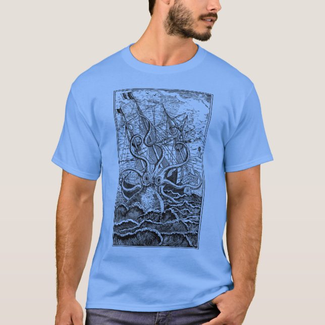 Släpp ut Kraken: Dela i djupet T Shirt (Framsida)
