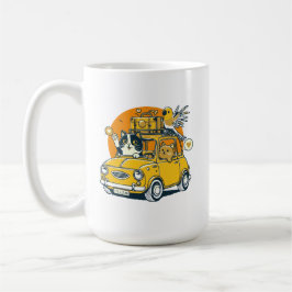 Släpp ut Thrill på en väg Resa med Cat Pals Kaffemugg