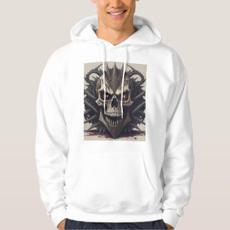 Släpp ut ugnen: Död Metall Skull Tee Hoodie