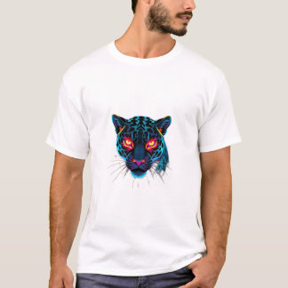 Släpp ut Vilden Side Neon Tech Leopard te T Shirt
