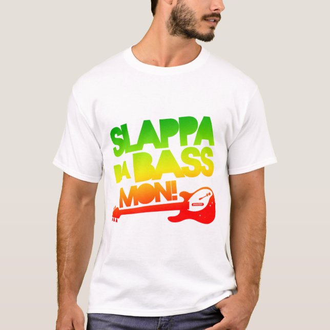Slappa Da bas Måndag! Tee Shirt (Framsida)