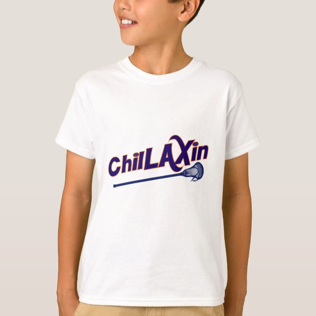 SLAPPA gåvor för Chillaxin Lacrosse Tee (Framsida)