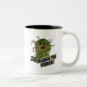 släppa kraken Två-Tonad mugg