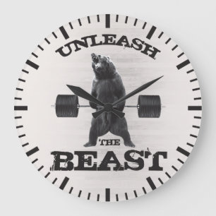 Släppa loss beastidrottshallmotivationen stor klocka