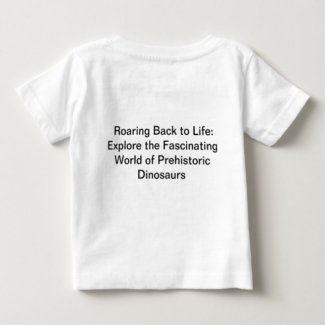 🦕 släppa loss de mäktiga dinosaurierna i det tidi t shirt (Baksida)