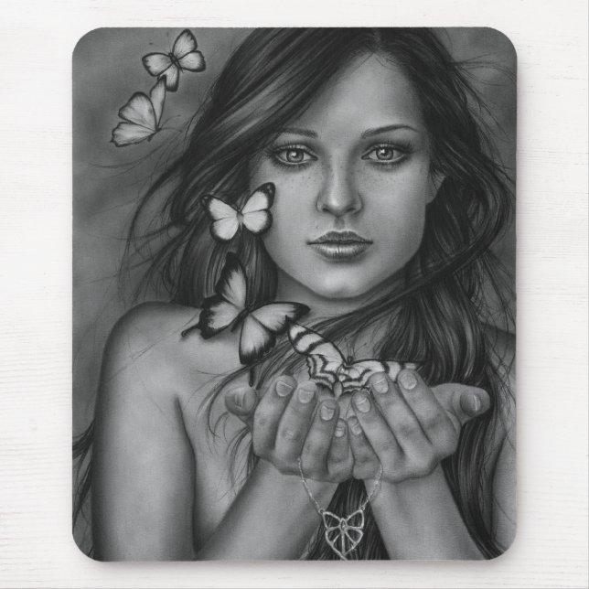 Släppa loss fjärilarna Mousepad Musmatta (Framsidan)