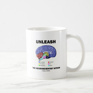 Släppa loss neuroscientisten inom (hjärnanatomi) kaffemugg
