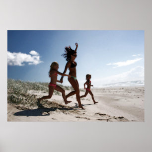 släpper slå stranden poster