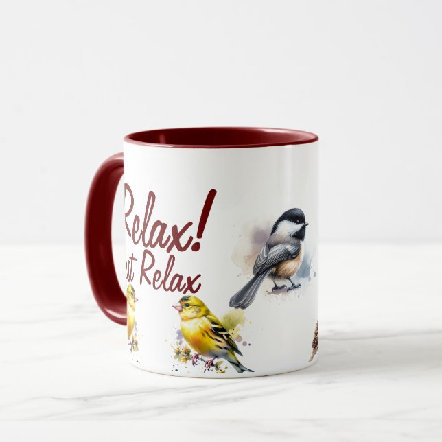 Slappna av/Bird Mugg (Framsida vänster)