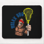 Slappna av, Bro! Funny Sasquatch Lax Bigfoot Lacro Musmatta<br><div class="desc">Slappna av,  Bro! Funny Sasquatch Lax Bigfoot Lacrosse Vintage 80s 1</div>