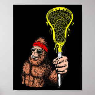 Slappna av, Bro! Funny Sasquatch Lax Bigfoot Lacro Poster