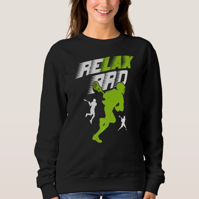 Slappna av Bro Lacrosse Sport Team Game Highschool T Shirt (Framsida)