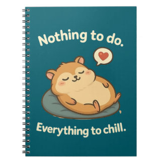 Slappna av - Cute Hamster Journal Anteckningsbok