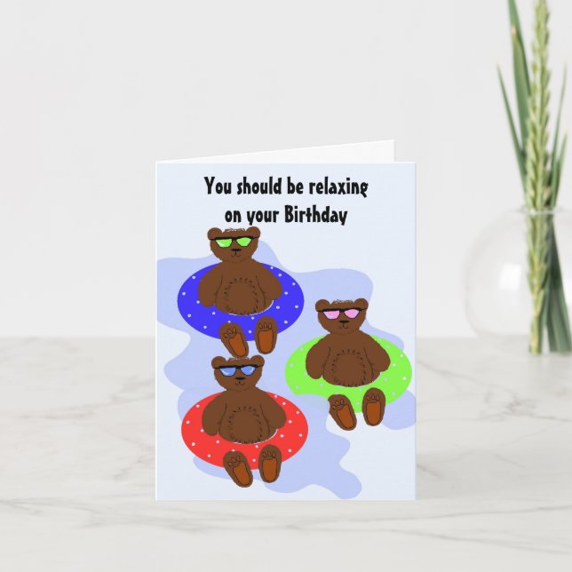 Slappna av, det är din födelsedag kort (Framsida)