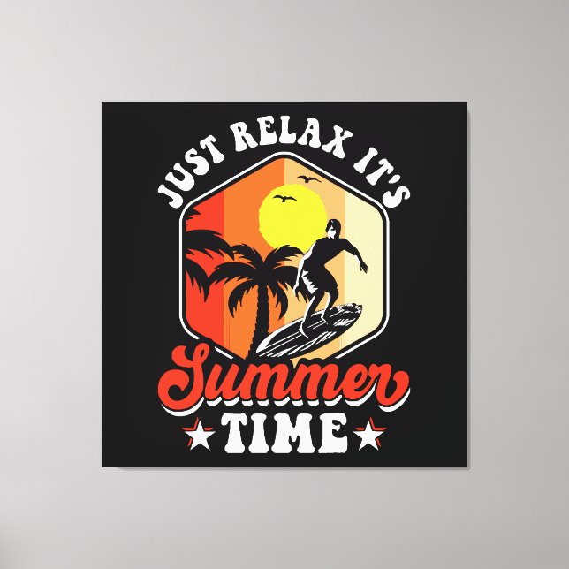 Slappna Av Det Är Sommar Canvastryck (Framsida)