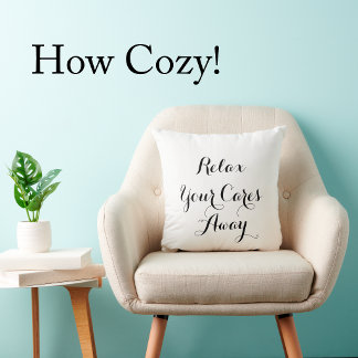 Slappna Av Dina Bekymmer Modern Minimalistisk Kudd Kudde