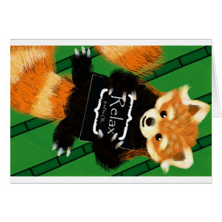 Slappna av hälsningskort