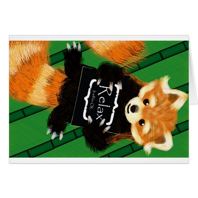 Slappna av hälsningskort (Framsidan Horizontal)