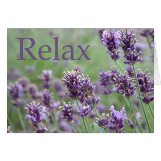 Slappna av hälsningskort