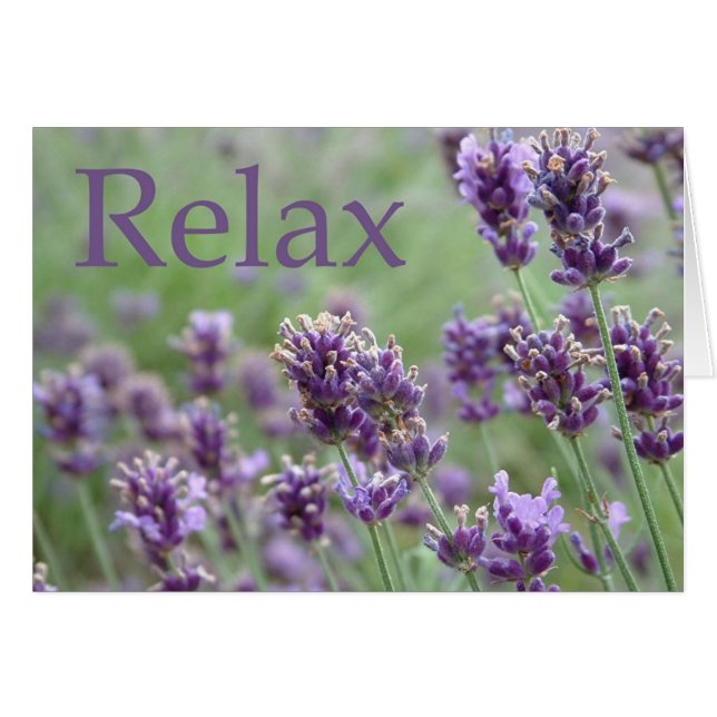 Slappna av hälsningskort (Framsidan Horizontal)