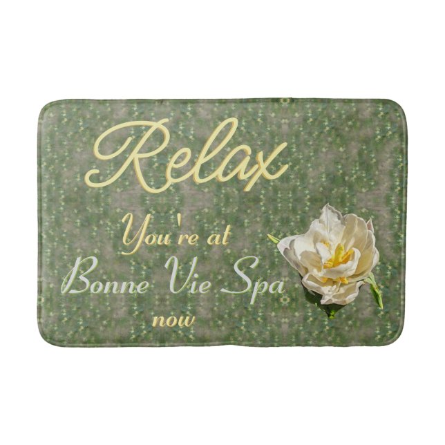 Slappna av i Anpassningsbarna Spa-Bath Mat Badrumsmatta (Framsidan)