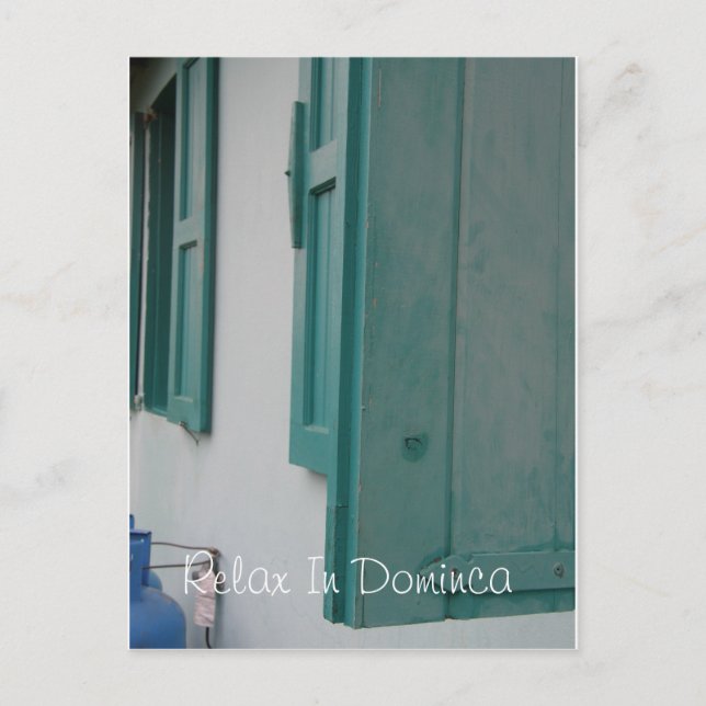 Slappna av i Dominca Vykort (Framsida)
