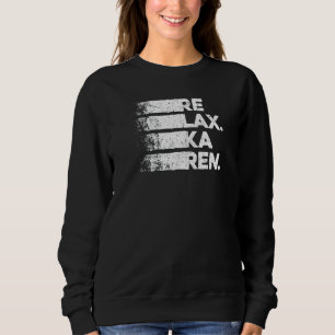 Slappna av i Karen och Sarcastic Retro Vintage 4 T Shirt