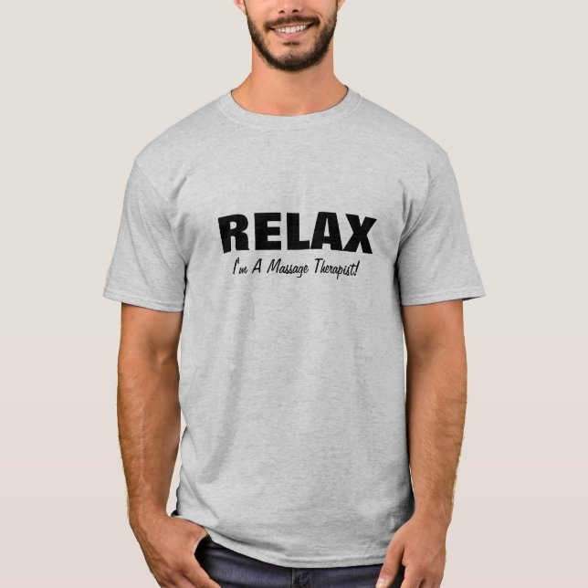 Slappna av i massage (anpassade) t shirt (Framsida)