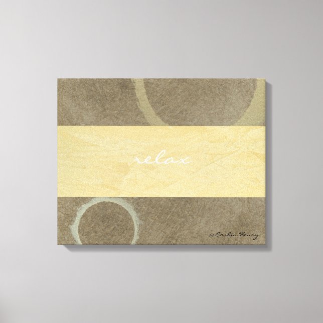 Slappna av i modern konst canvastryck (Framsida)