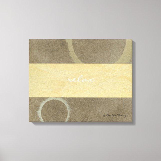 Slappna av i modern konst canvastryck (Framsida)